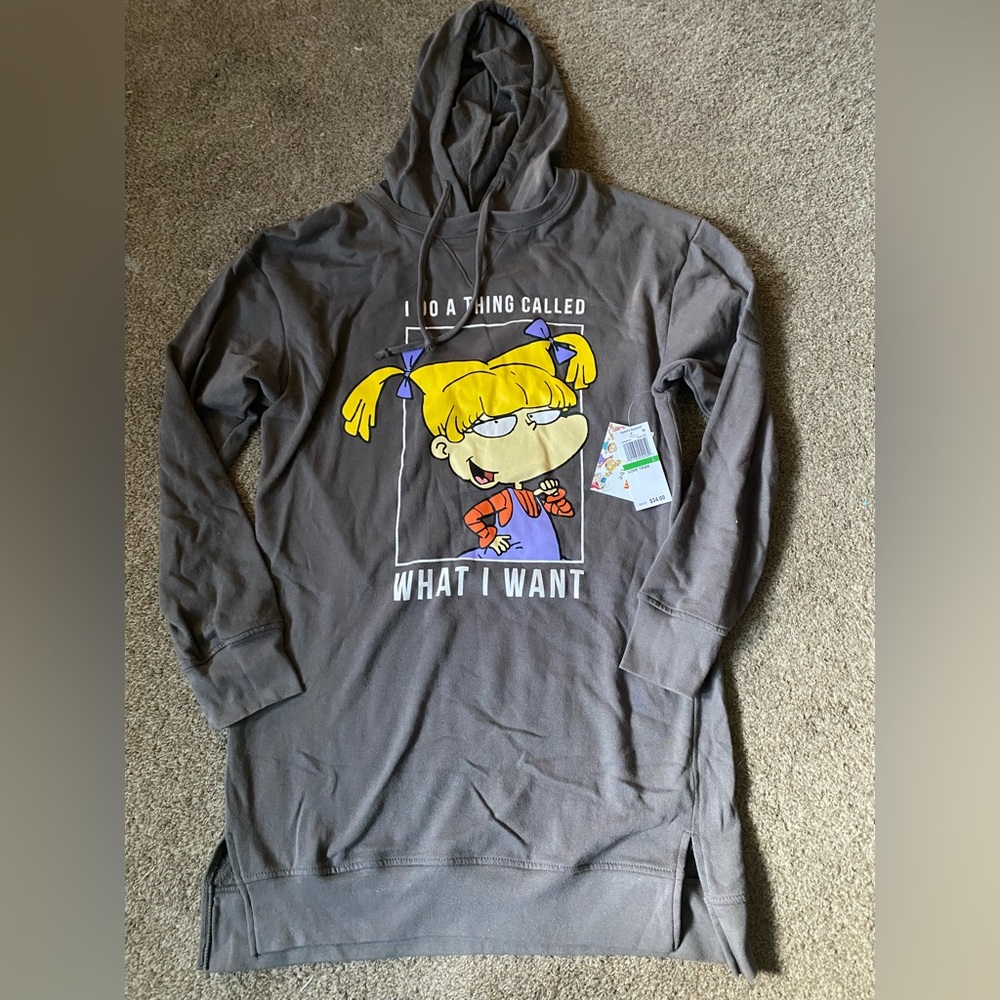 Rugrats Angelica Hoodie Dress Size L